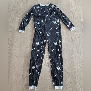 Carter's Black Space Print One-piece Pajamas